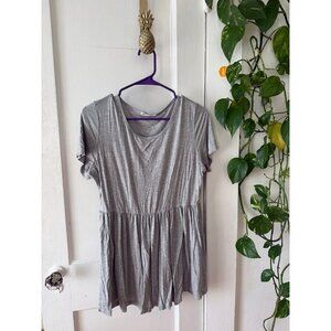 Bearsland women’s size large gray short sleeve blouse